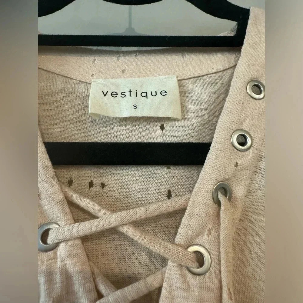 Vestique Lace Up Tank Top | S - Picture 2 of 3